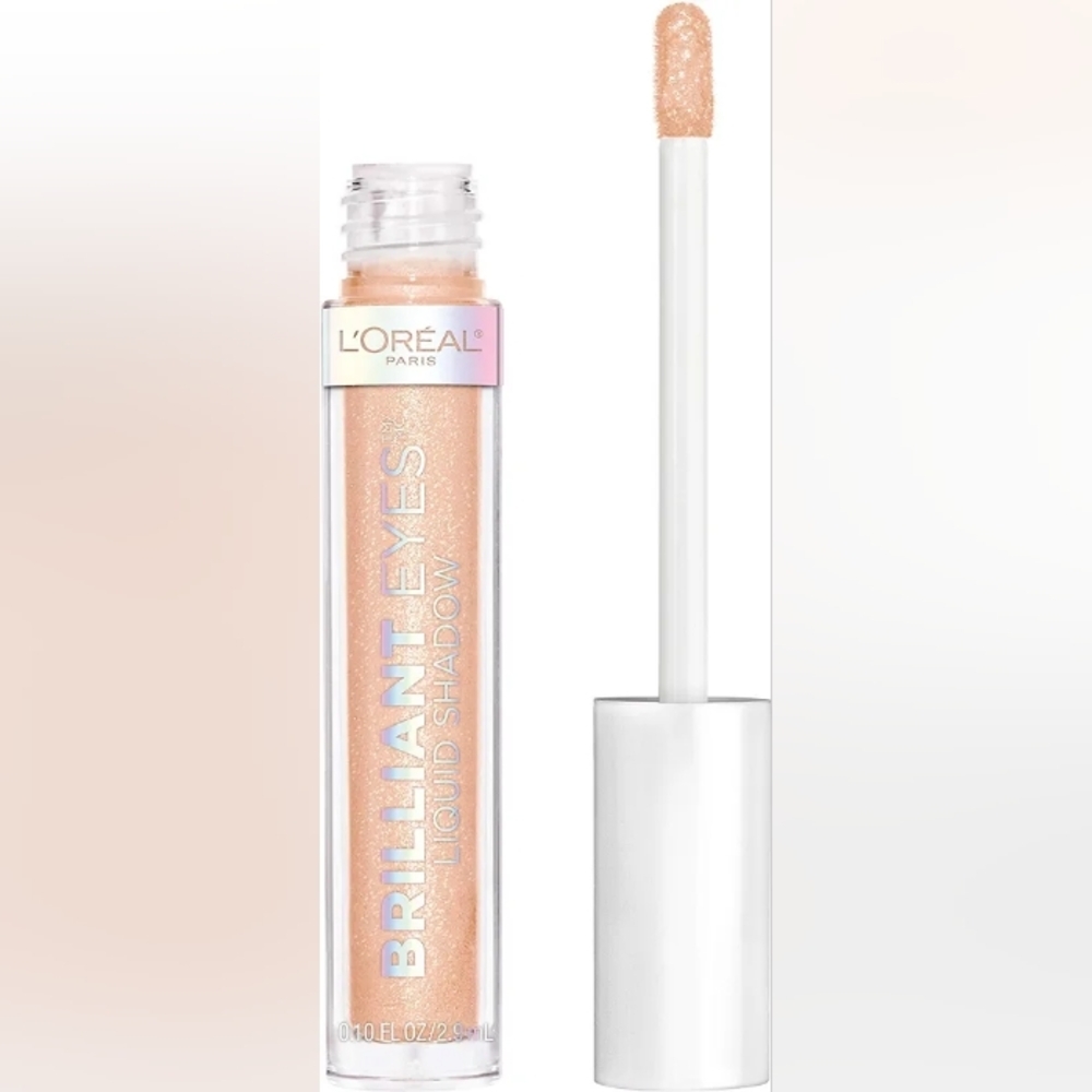 3 x L'Oreal Paris Brilliant Eyes Shimmer Liquid Eyeshadow, 435 Crystal Shine
